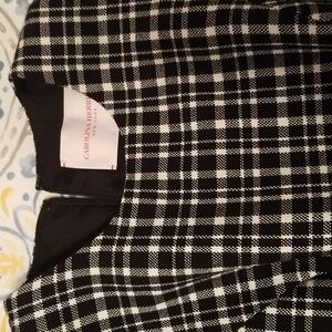 Carolina Herrera Black and White Plaid Design,size 4